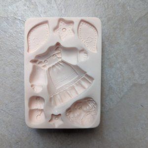 AMACO Angel Doll Polymer Clay Push Mold Judi Maddigan